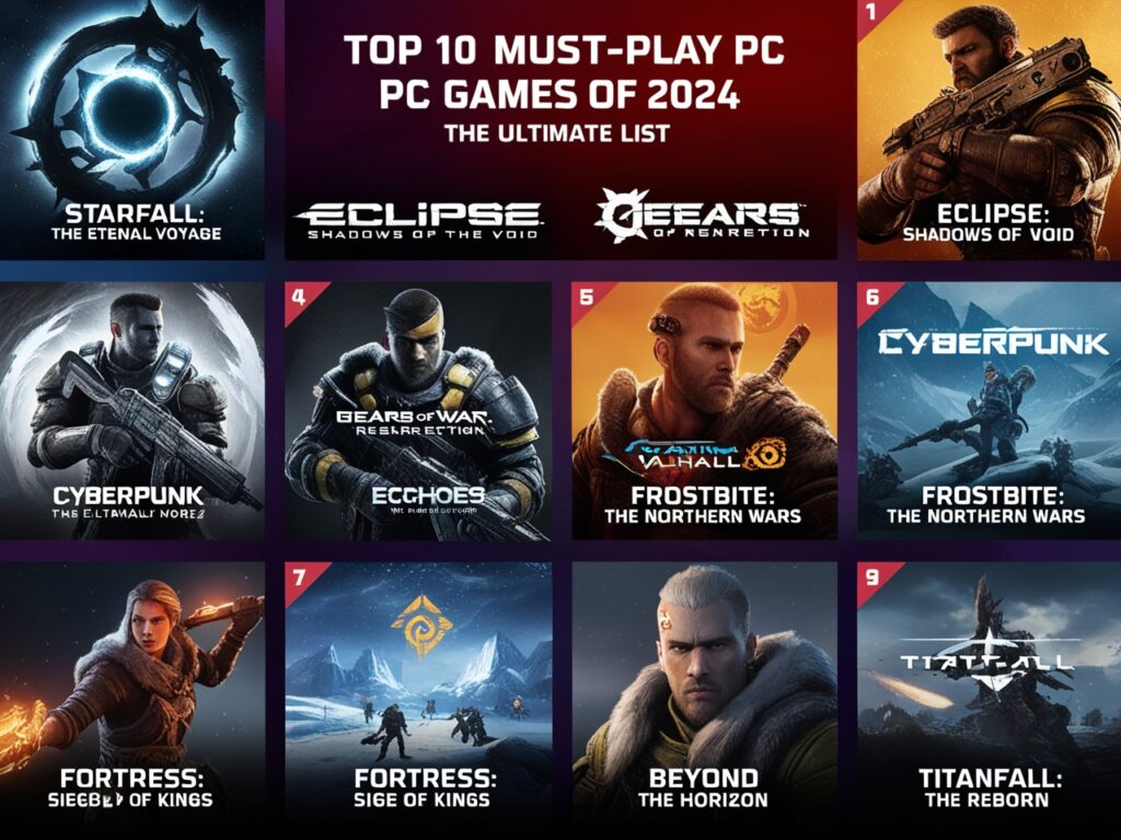 Top 10 Must-Play PC Games of 2024: The Ultimate List